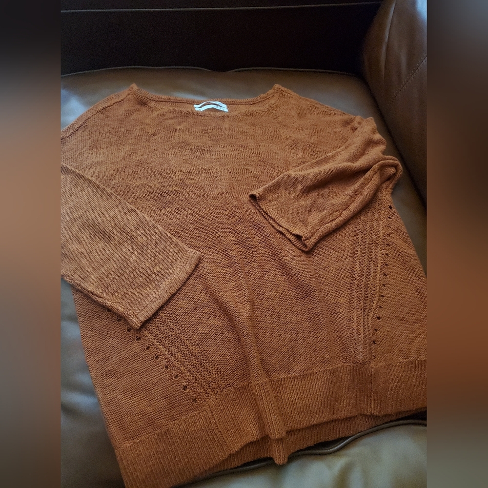 Anthropologie Pointelle Knit Sweater Size XSmall Xs Lightweight
